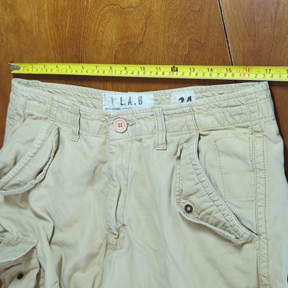 Men's Tan Cargo Shorts 34 L.A.B. - Picture 6 of 12